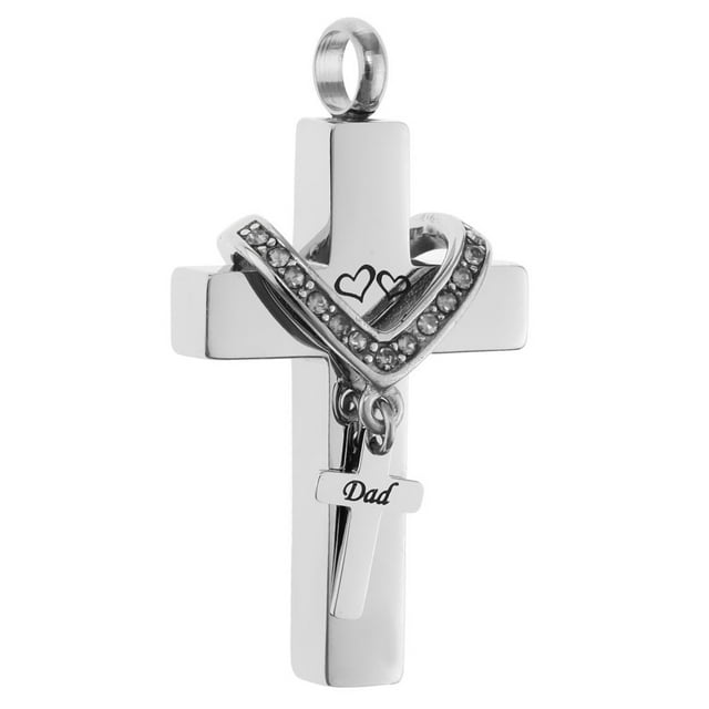 Colgante conmemorativo Zulema para mascotas Acero inoxidable Rhinestone