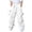 czb# White243, variant on CUZIBR Kids Cargo Pants With Multiple Pockets For Boys Unisex Elastic Waist Drawstring Adjustable Loose Baggy Casual Trousers Street Hip Hop Daily Wear,Grey,14-15 Years