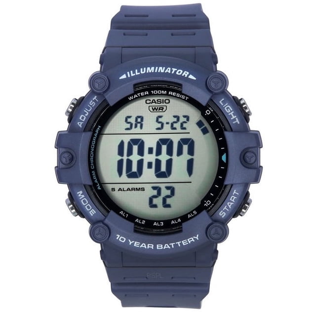 Casio Standard Digital Blue Resin Strap Quartz AE-1500WH-2A 100M Men's Watch