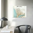 thumbnail image 4 of Orinice Unframed La Jolla California City View Abstract Road Modern Map Art Print Poster Wall Office Home Decor Minimalist Line Art Hometown Housewarming  20x16in, 4 of 6