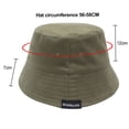 thumbnail image 2 of Sombrero de verano para mujer con circunferencia de cabeza de 56-58 cm que cubre el rostro, sombrero de pescador, protector solar, sombrilla, sombrero de lavabo, 2 of 5