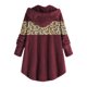 thumbnail image 5 of Puntoco Mujer Botón Felpa Tops Con Capucha Cárdigan Suelto Leopardo Patchwork Abrigo Chaqueta Liquidación Puntoco Puntoco-4285, 5 of 5