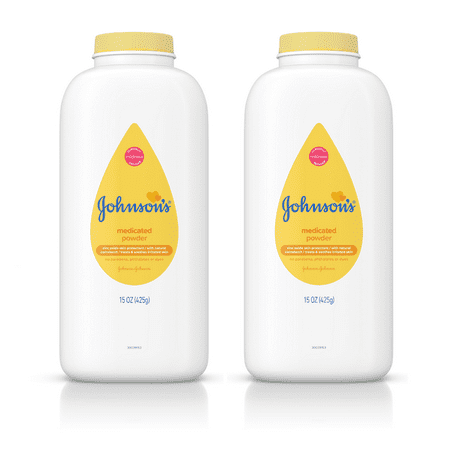 (2 pack) Johnsons Diaper Rash Baby Powder, Zinc Oxide and Cornstarch, 15 (Best Powder For Rashes)