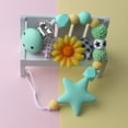 thumbnail image 6 of Bueautybox Lovely Star Crochet Beads Silicone Teether Soother Pacifier Clip Chain Holder, 6 of 7