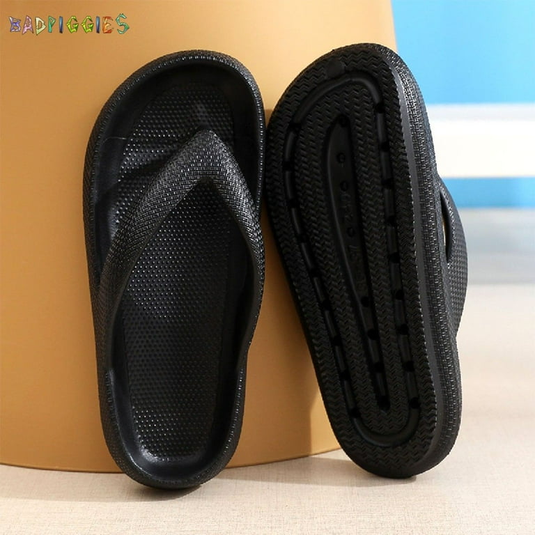 BadPiggies Anti Slip Flip Flops Thong Sandals Pillow Slippers for