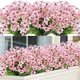 thumbnail image 3 of Luces De Bienvenida Ramo de flores artificiales de 2 piezas para decoración nupcial,hogar y centro de mesa (rosa) Rkxzt, 3 of 9
