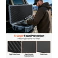 thumbnail image 4 of VEVOR Hard Rifle Case, Lockable Rifle Case with Pre-cut Foams, 52 in Gun Storage with Wheels, Heavy Duty IP67 Waterproof & Dustproof Pistol Storage Cases for Rifles, Shotguns, Airsoft Guns, Grey, 4 of 9