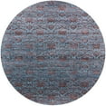 thumbnail image 1 of Ahgly Company Indoor Round Mid-Century Modern Koi Blue Oriental Area Rugs, 4' Round, 1 of 6