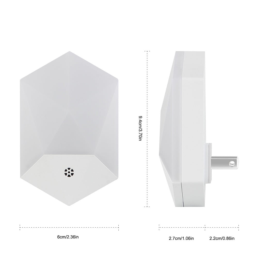 Led Night Light 16 Colors Rgb Lamp Plug Type Dimmable Brightness With Remote Control For Baby