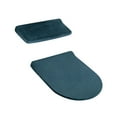 thumbnail image 4 of Tapa del inodoro Cubierta del asiento cubierta de la tapa del inodoro, no resbalón Decoración portátil Decoración Cubierta elástica, tapa del tanque Verde, 4 of 8