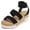 BLACK, variant on DREAM PAIRS Women's Open Toe Ankle Strap Casual Flatform Platform Sandals BLACK size 9