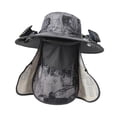 thumbnail image 4 of Sombrero con ventilador solar, ajustable, personal, de refrigeración, para exteriores, de ala ancha, para pesca y sol. Gris, 4 of 9