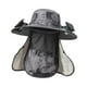 thumbnail image 4 of Sombrero con ventilador solar, resistente a la lluvia, para verano, protección solar, para exteriores, ventilador personal, ancho Gris, 4 of 9