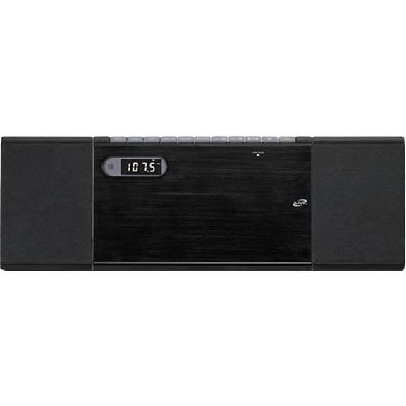 iLive Wireless Bluetooth Home Music System with FM Radio and Built-In Carry Handle Included
