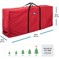 thumbnail image 4 of kurtrusly Dual-Handle Christmas Tree Storage Bag for Easy Transportation Extra Durable Red 122x34x51cm Large, 4 of 6