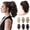Cool Dark Brown, variant on 12" Ponytail Extension, Classic Loose Curly Wavy Claw Clip Pony tails Hair Extensions Hairpieces for Women