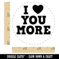 thumbnail image 2 of I Love Heart You More Rubber Stamp for Scrapbooking Crafting Stamping - Small 3/4 Inch, 2 of 7