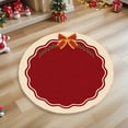 thumbnail image 7 of AuroraX Minimalist Stylish Christmas Tree Skirt Red Cozy Tree Mat 23" for Xmas Holiday Part Home Decorations, 7 of 7