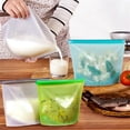thumbnail image 3 of Sacs en Silicone Réutilisables Sac Alimentaire en Silicone Hermétique Sac de Conservation Alimentaire de Qualité Alimentaire pour Légumes, Liquides, Collations, Viande Rouge 3000ML, 3 of 6