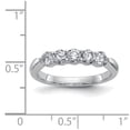 thumbnail image 2 of 14K White Gold Ring Band Moissanite Round 1.00ct. 5 , Size 5, 2 of 2