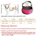 thumbnail image 2 of Pet Dog Sling Carrier Breathable Mesh Travel Safe Sling Bag Carrier for Dogs Cats, 2 of 5