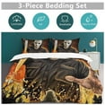 thumbnail image 5 of Michael Myers Halloween 3 Pcs Bed Sheets Set Breathable Duvet Cover with 2 Pillow Sham Soft All Seasons Bedding Set 90"x90", 5 of 8