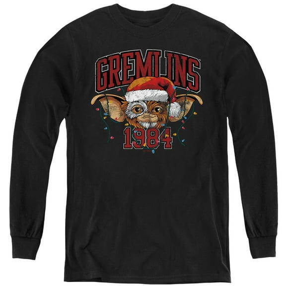 Gremlins Varsity Christmas Kids Long Sleeve T shirt for Kids Boys and Girls for Kids Boys and Girls