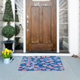 thumbnail image 5 of Yayeee Doormat for Inside 20"x32" Absorbent Low-Profile Washable Non-Slip Rubber Backed Entryway Rug, Blue Daisy, 5 of 8