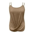 thumbnail image 5 of Beach Vacation Clothes for Women Cute Winter Tops Women Little L Top Cropped Color Top Bra Camisoles for Crop Workout Tops Boy Glitter Set And Shirts Cute Summer Shirts Juniors Womens Khaki S, 5 of 5