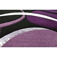 thumbnail image 2 of PREMIUM 3D Effect Hand Carved Thick Modern Contemporary Abstract Area Rug Design 1062 Purple 9'2''x12'5'', 2 of 10