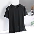 thumbnail image 5 of JIUWEN Rash Guard Swim Shirts Short Sleeve Uv Sun Protection Quick Dry Upf 50+ Spf Summer Beach Outdoor Casual Shirt-Black-L,Swimming Shirts,Mens Quick Dry Shirts,Beach Shirts for Men, 5 of 6