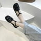 thumbnail image 4 of Sandalias romanas planas de nuevo estilo, sandalias tejidas informales con punta de hebilla para mujer Wmkox8yii shjk3462, 4 of 4