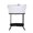White, variant on BREKX Aspen Model Large Antique Copper Metal Aspen Beverage Tub with Iron Stand 28-inch Height for Bar and Drinks