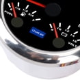 thumbnail image 4 of BIMZUC 3 in 1 85mm / 3.35 inches Marine Boat Tachometer Gauge DC 9-32V 8000RPM Voltmeter Fuel Level 7 Color LED Backlight, Black Dial Silver Bezel, 4 of 9