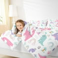 thumbnail image 4 of Manfei Cute Cartoon Dinosaur Bedding Comforter Set,Boho Bohemain Rainbow Twin Comforter Sets,Wild Animal Bedding Set For Children,Breathable Home Decor Reversible,2pcs, 4 of 8