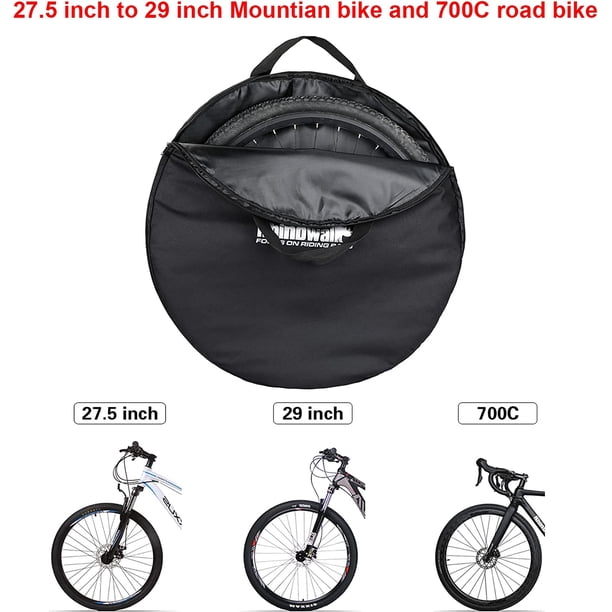 Bolsa para ruedas de bicicleta, portabicicletas impermeable, tela Oxford, Estuche de transporte portátil para bicicleta de montaña de 26-29 pulgadas