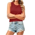thumbnail image 4 of Sleeveless Tops for Women, Open Back Criss Cross Fashion Tank Tops, Trendy Workout Casual Outdoor Undershirts, 4 of 6