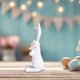 thumbnail image 5 of Figura de conejo de madre e hijo, estatua de conejo de Pascua, adorable, decorativa y coleccionable Estilo B, 5 of 8