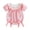 Red, variant on Newborn Baby Girls Smocked Bubble Romper 6-12 Months Cute Embroidery Ruffled Gingham Bodysuit Birthday Dress Infant Toddler Summer Clothes Coffee