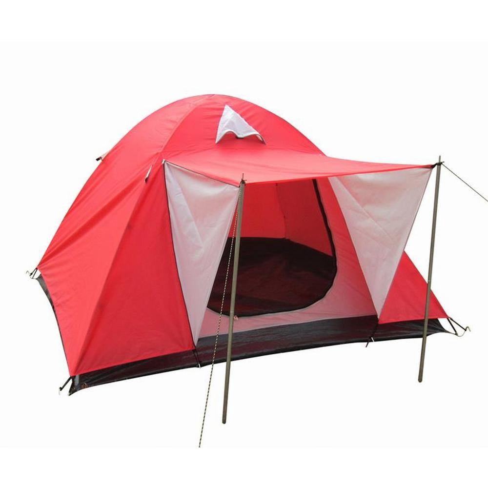 Proht 3 Person Outdoor Camping Dome Tent Red New Open Box Walmart Com Walmart Com