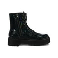 thumbnail image 3 of Unique Bargains Bottines de Combat à Lacets à Plateforme à Bout Rond pour Femmes, 3 of 8