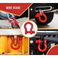 thumbnail image 4 of (4 Pack )2" Anchor Shackle Forged Carbon Steel w/ Alloy Screw Pin Load Limit # 35 Tons (70,000 lbs) | Double Rust Protection Heavy Duty D Ring Shackle for Towing, Rigging & Vehicle Recovery, 4 of 9