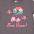 thumbnail image 4 of Inktastic 2nd Birthday Retro Flowers 2 Year Old Girl Girls Toddler T-Shirt, 4 of 5
