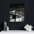 thumbnail image 4 of ONETECH Canvas Wall Art Bedroom Decor Black and White New York City Picture Print Modern Brooklyn Bridge Landscape Painting Artwork Decorations for Living Room Home Office 16\x20\, 4 of 4