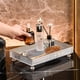 thumbnail image 3 of Caja de almacenamiento de cosméticos de escritorio de cristal de lujo ligera, canasta de almacenamiento de artículos diversos, caja de acabado de cocina, caja de almacenamiento de dormitorio, 3 of 6