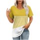 thumbnail image 1 of Camisetas de Manga Corta para Mujeres Moda Impresa Cuello Redondo Camiseta, Lentejuelas Detalle para Primavera Verano Casual Y Fiesta, 1 of 9