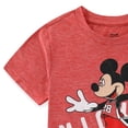 thumbnail image 4 of Disney Mickey Mouse Short Sleeve T-Shirt and Mesh Short Set (Boys), 2 Piece Set, Sizes 3T-7, 4 of 6
