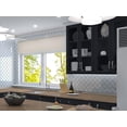 thumbnail image 4 of Viola Margio Gray 5-in. Arabesque Glossy Glass Wall and Floor Tile, 4 of 6