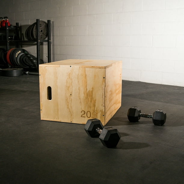 arbusto impulso Cuerda Titan Fitness 20 in. 24 in. 30 in. Wooden Plyometric Box HD Plyo Box Jump  Exercise Training - Walmart.com