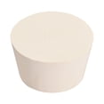 thumbnail image 3 of Tapón de goma sólido en forma cónica blanco para tapón de tubo de laboratorio tamaño #13, 3 of 5